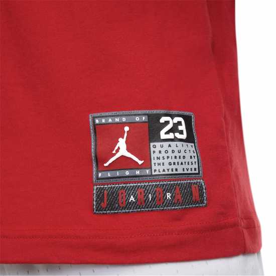 Air Jordan Flight Tee Jn53 Тренировъчен червен Детски тениски и фланелки