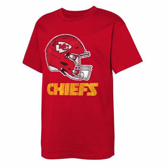 Nfl Retro Tee Jn61 KC Chiefs Детски тениски и фланелки