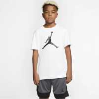 Nike Тениска Момчета Air Jordan T Shirt Junior Boys White Детски тениски и фланелки
