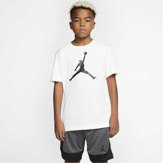 Детски тениски и фланелки Тениска Момчета Air Jordan T Shirt Junior Boys Бяло Тениска Момчета Air Jordan T Shirt Junior Boys Бяло Детски тениски и фланелки