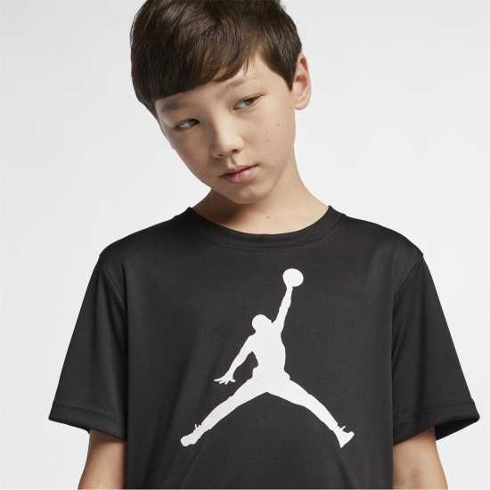 Тениска Момчета Air Jordan T Shirt Junior Boys Черно Детски тениски и фланелки