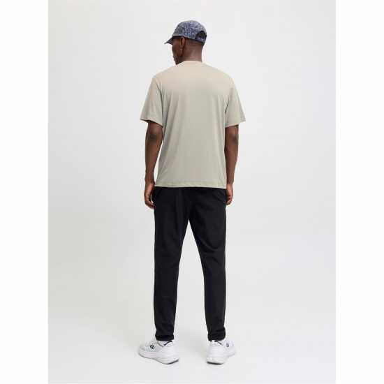 Jack and Jones Men's Logo Oversized T-Shirt Gray Flannel 