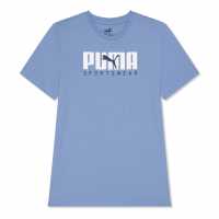 Puma Key Graphic Tee T-Shirt Unisex Kids Зен Син Детски тениски и фланелки