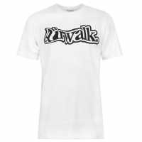 Airwalk Мъжка Тениска Wave Logo T Shirt Mens White Мъжки ризи