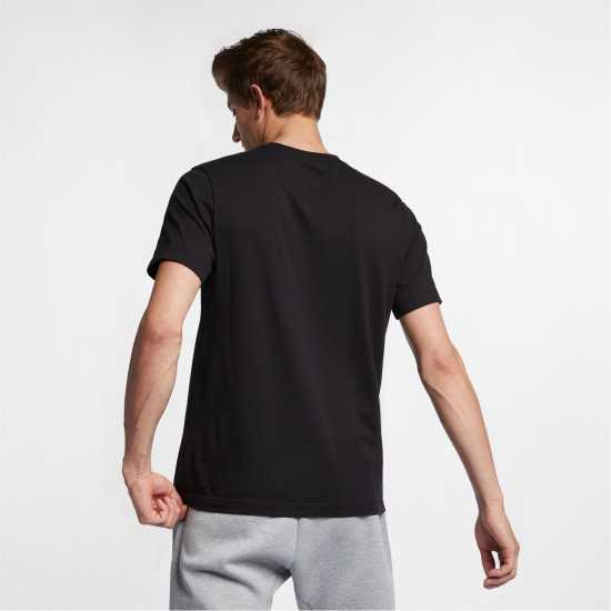 Nike Just Do It Swoosh T-Shirt Mens Черно/Бяло Nike Just Do It Swoosh T-Shirt Mens Черно/Бяло