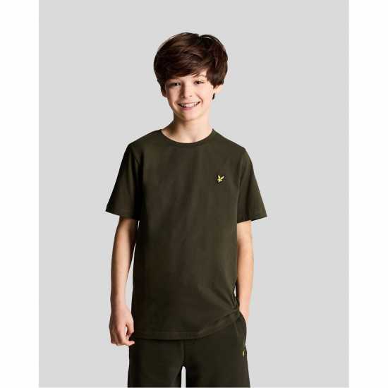Lyle And Scott Kids' T-Shirt Olive 