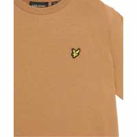 Lyle And Scott Kids' Regular Fit Sports T-Shirt Tigers Eye Lyle And Scott Kids' Regular Fit Sports T-Shirt Tigers Eye