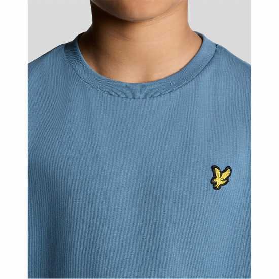 Lyle And Scott Kids' Regular Fit Sports T-Shirt Ocean Sky 