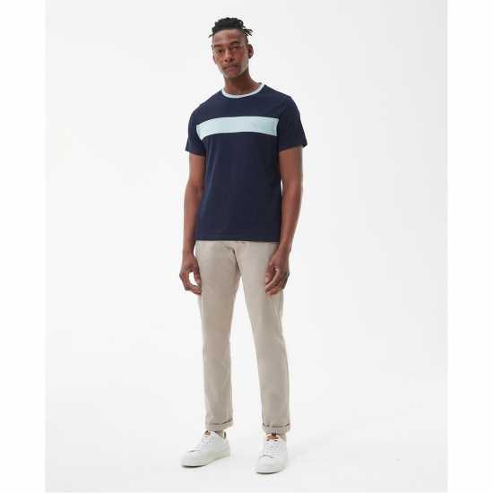 Barbour Steaford Panel T-Shirt Navy 