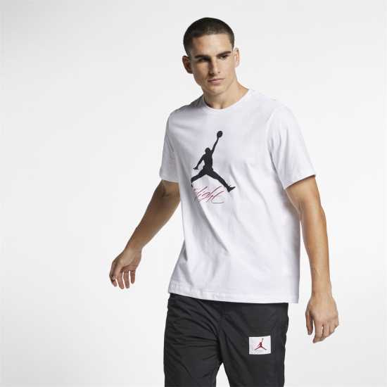 Мъжка Риза Air Jordan Jumpman T-Shirt Mens Бяло/Черно Мъжка Риза Air Jordan Jumpman T-Shirt Mens Бяло/Черно