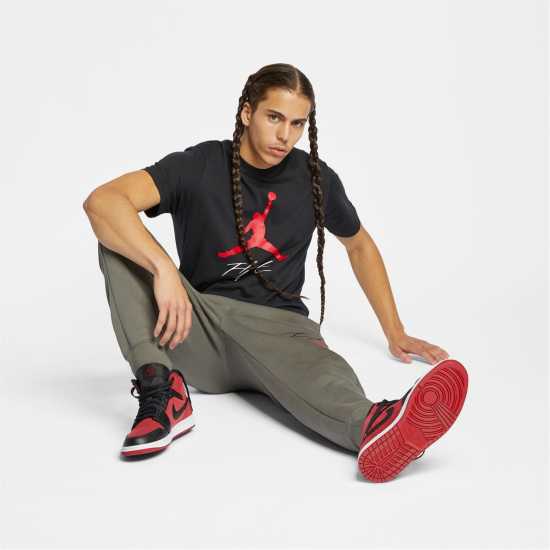 Мъжка Риза Air Jordan Jumpman T-Shirt Mens Черно/Червено Мъжка Риза Air Jordan Jumpman T-Shirt Mens Черно/Червено