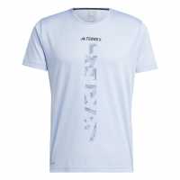 Adidas Terrex Agravic Trail Running T-Shirt Blue Dawn Мъжки ризи