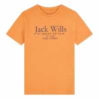 Jack Wills Jw Script Tee Jn99 Duskmelon Детски тениски и фланелки