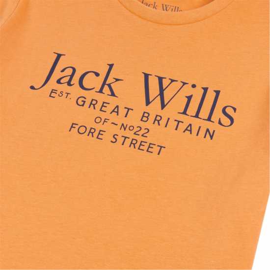 Jack Wills Jw Script Tee Jn99 Duskmelon Детски тениски и фланелки
