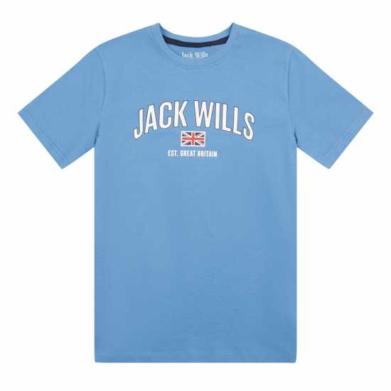 Jack Wills Flag Drop Shldr T Jn99 Riverside Детски тениски и фланелки