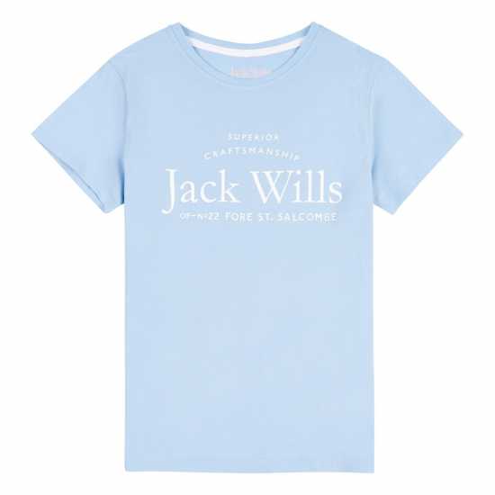 Jw Script Tee Jn99 Chambray Blue Детски тениски и фланелки