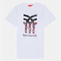 Fenchurch Men's Prinevil Regular Fit T-Shirt White 
