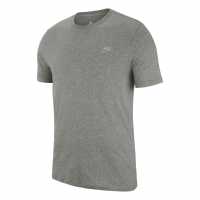 Nike Sportswear Club Men's T-Shirt Grey Мъжко облекло за едри хора