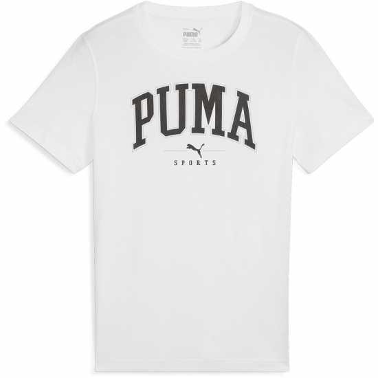 Детски тениски и фланелки Puma Squad Big Graphic Tee B T-Shirt Unisex Kids Пума Бяло Puma Squad Big Graphic Tee B T-Shirt Unisex Kids Пума Бяло Детски тениски и фланелки