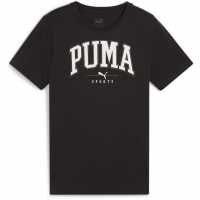 Puma Squad Big Graphic Tee B T-Shirt Unisex Kids Черно Пума Детски тениски и фланелки