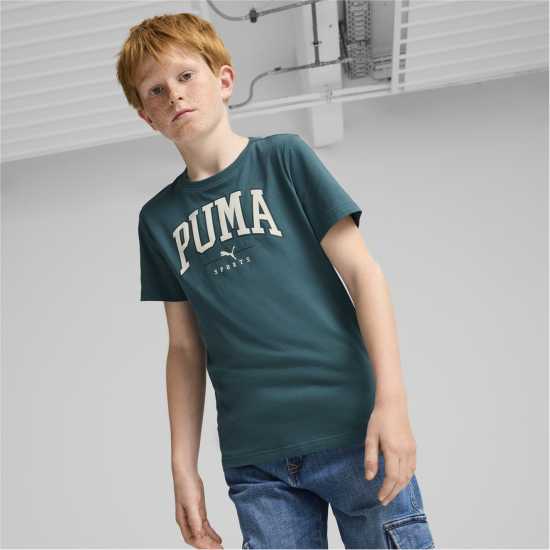 Детски тениски и фланелки Puma Squad Big Graphic Tee B T-Shirt Unisex Kids Зелено Puma Squad Big Graphic Tee B T-Shirt Unisex Kids Зелено Детски тениски и фланелки