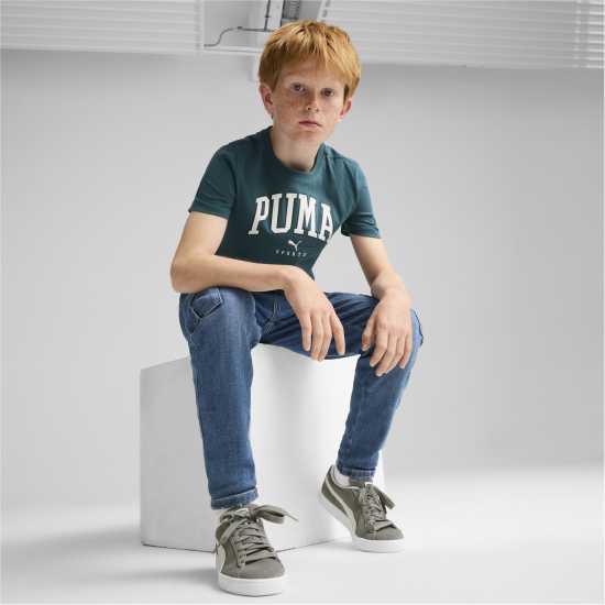 Детски тениски и фланелки Puma Squad Big Graphic Tee B T-Shirt Unisex Kids Зелено Puma Squad Big Graphic Tee B T-Shirt Unisex Kids Зелено Детски тениски и фланелки
