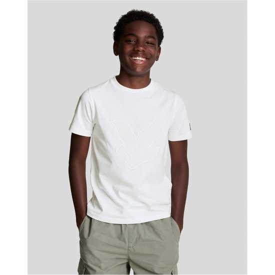 Lyle And Scott Kids' Graphic Regular Fit T-Shirt Бял 626 
