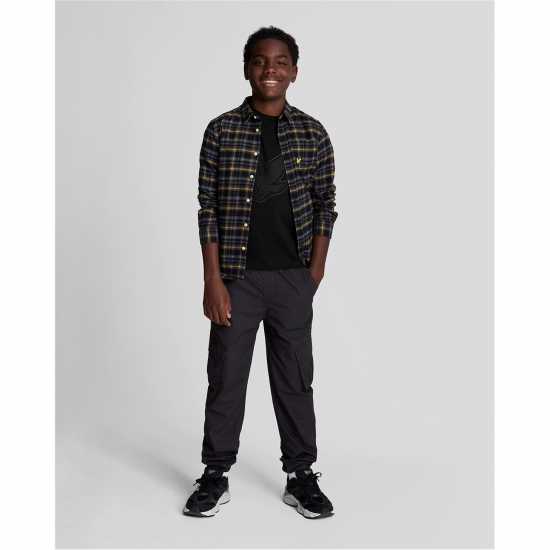 Lyle And Scott Kids' Graphic Regular Fit T-Shirt Черен Z865 Lyle And Scott Kids' Graphic Regular Fit T-Shirt Черен Z865
