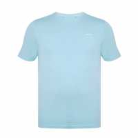 Slazenger Мъжка Риза Plain T-Shirt Mens Светло синьо Мъжко облекло за едри хора