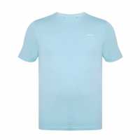 Slazenger Мъжка Тениска Plain T Shirt Mens Light Blue Мъжко облекло за едри хора