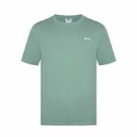 Slazenger Мъжка Риза Plain T-Shirt Mens Pistachio Мъжки потници