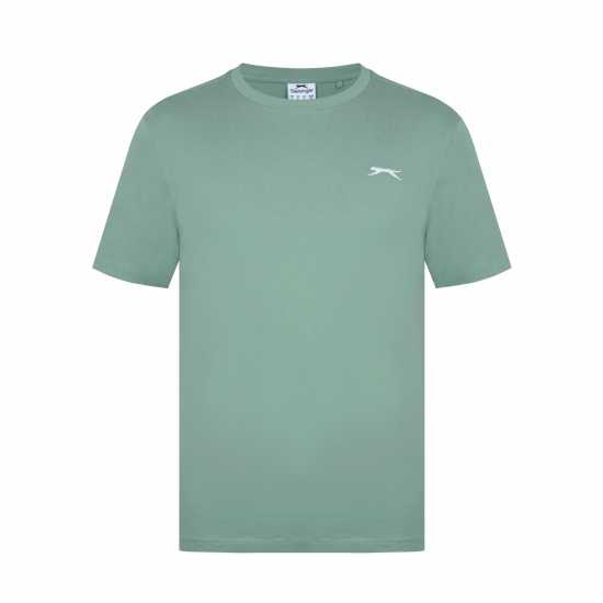 Slazenger Мъжка Риза Plain T-Shirt Mens Pistachio Мъжки потници