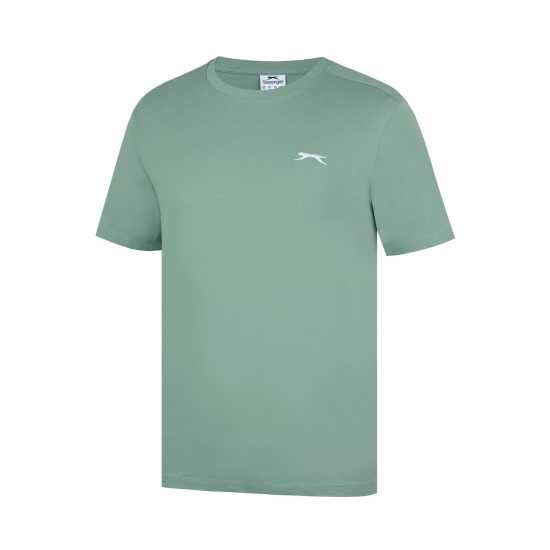 Slazenger Мъжка Риза Plain T-Shirt Mens Pistachio Мъжки потници
