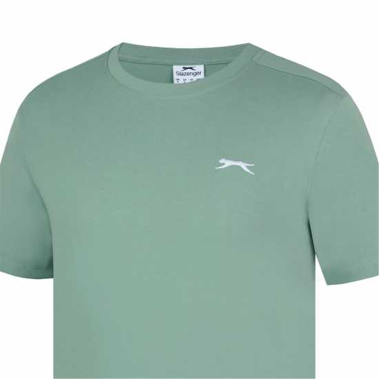 Slazenger Мъжка Риза Plain T-Shirt Mens Pistachio Мъжки потници