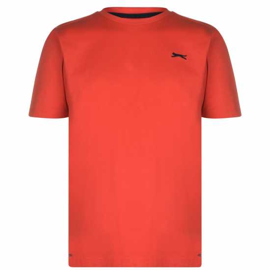 Slazenger Мъжка Тениска Plain T Shirt Mens Red Мъжко облекло за едри хора