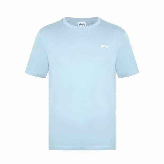 Slazenger Мъжка Риза Plain T-Shirt Mens Powder Blue Мъжки потници