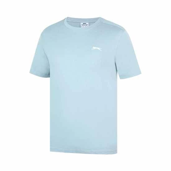Slazenger Мъжка Риза Plain T-Shirt Mens Powder Blue Мъжки потници
