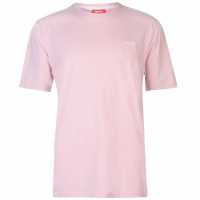 Slazenger Мъжка Тениска Plain T Shirt Mens Light Pink Мъжко облекло за едри хора