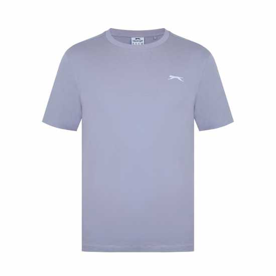 Slazenger Мъжка Риза Plain T-Shirt Mens Прахосана лавандула Мъжки потници