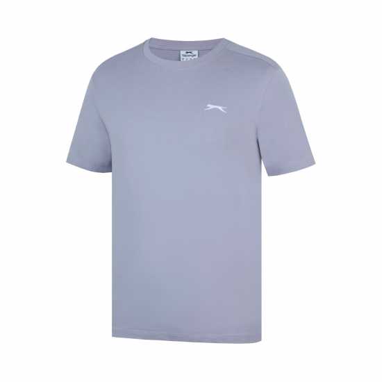Slazenger Мъжка Риза Plain T-Shirt Mens Прахосана лавандула Мъжки потници