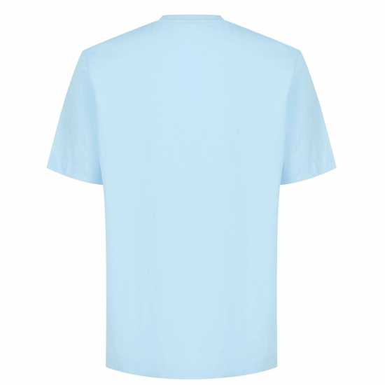 Slazenger Мъжка Тениска Plain T Shirt Mens Pastel Blue Мъжко облекло за едри хора