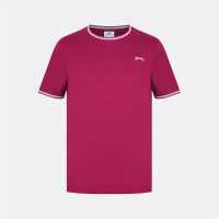 Slazenger Мъжка Тениска Tipped T Shirt Mens  
