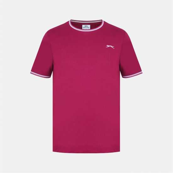 Slazenger Мъжка Тениска Tipped T Shirt Mens  