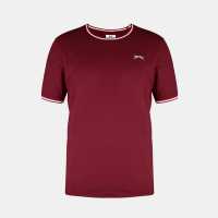 Slazenger Мъжка Тениска Tipped T Shirt Mens  