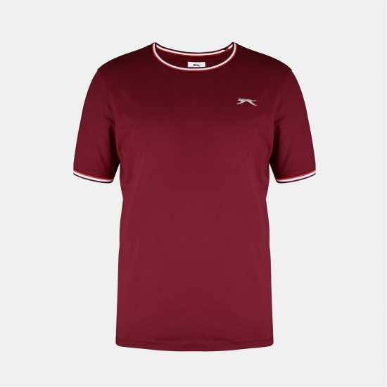 Slazenger Мъжка Тениска Tipped T Shirt Mens  