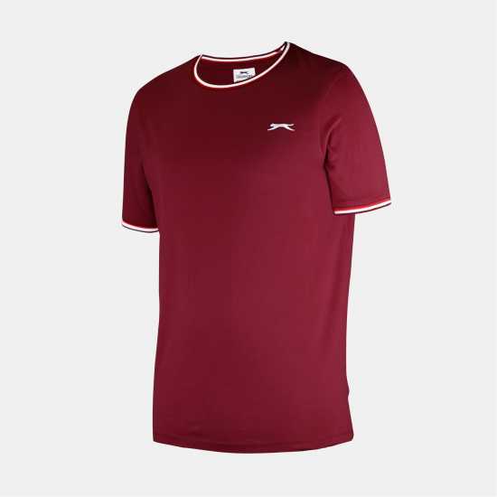 Slazenger Мъжка Тениска Tipped T Shirt Mens  