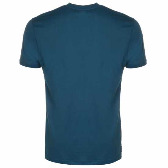 Slazenger Мъжка Тениска Tipped T Shirt Mens Moroccan Blue Мъжко облекло за едри хора