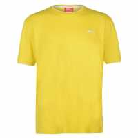 Slazenger Мъжка Тениска Tipped T Shirt Mens Yellow Мъжко облекло за едри хора