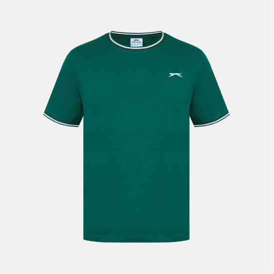 Slazenger Мъжка Тениска Tipped T Shirt Mens  