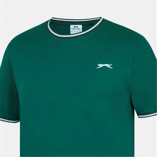 Slazenger Мъжка Тениска Tipped T Shirt Mens  